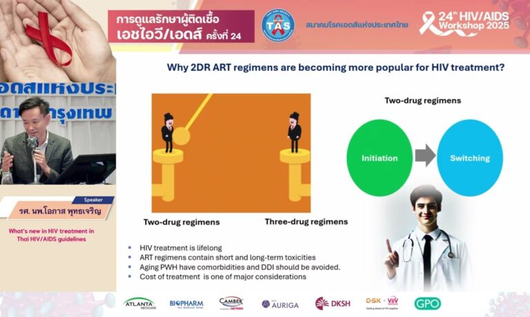 What’s new in HIV treatment in Thai HIV-AIDS guidelines